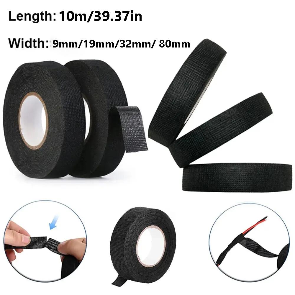 Electrical Insulating Tape Heat Resistant Harness Tape 9/19/32/80MM Car Cable Harness Wiring Loom Protection Waterproof Tape