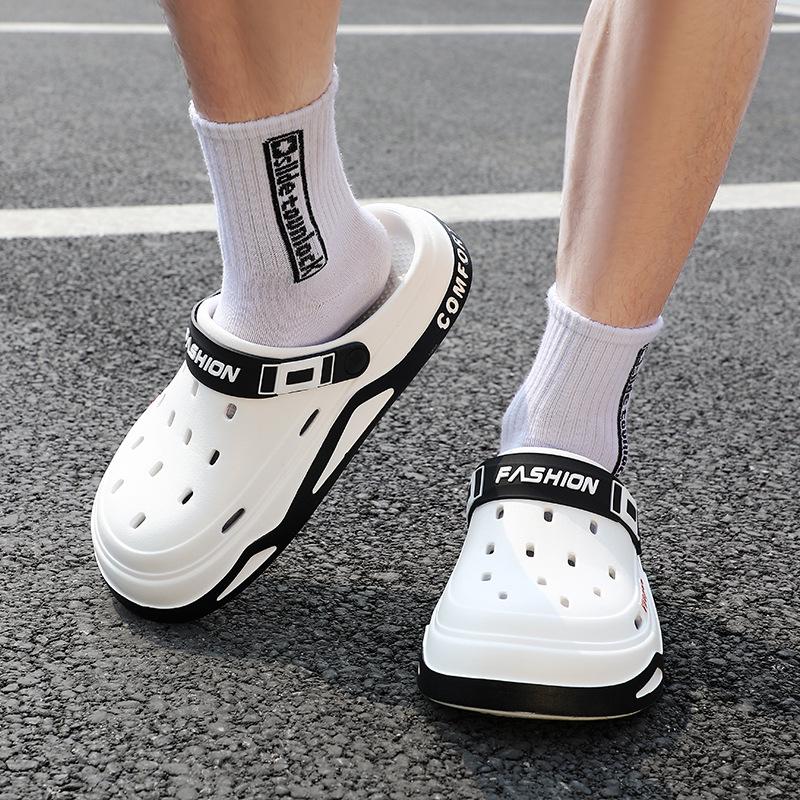 Men's Non-slip Sporty Clogs with Thick EVA Sole for Outdoor and Beach Wear