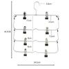 Multi-Functional Home Non-Slip Metal Pants Rack Creative Stainless Steel Seamless Hanger Simple Storage Skirt Rack