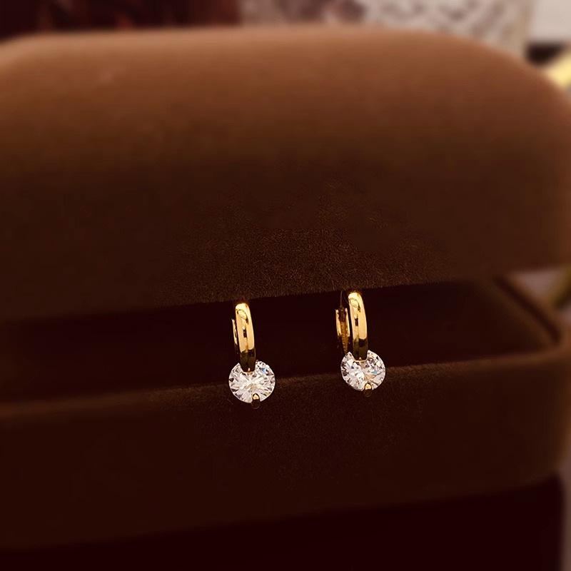 Casual Retro Simplicity Earrings Autumn and Winter Senior Sense of One Hundred Daily Elegant Temperament Earrings Elegant Accessories Classic Jewelry