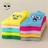 Women's Socks Breathable Smiley Candy Tide Cartoon Tube Funny Solid Color Sock Ladies