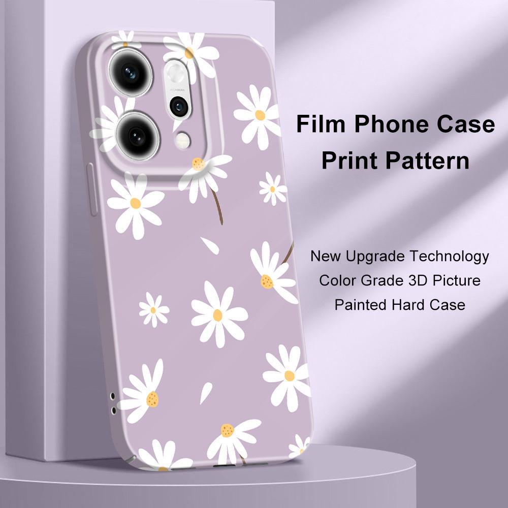Simple Daisy Phone Case For OPPO Reno 14 14F 13 13F 12 12F 11 11F 10 8 8Z 8T 7 7Z Pro 4G 5G Film Hard Cover