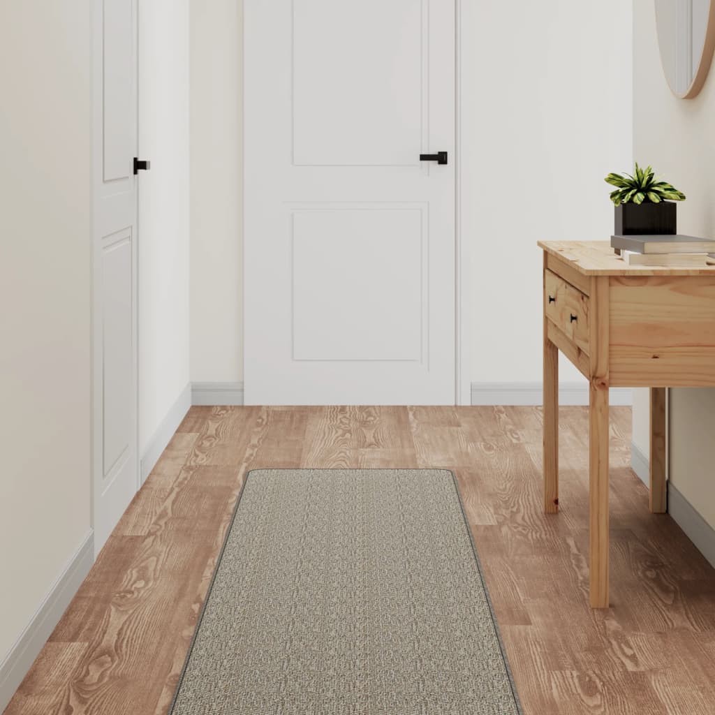 Sisal Look Hall Runner Rug Platina 50 x 150 cm