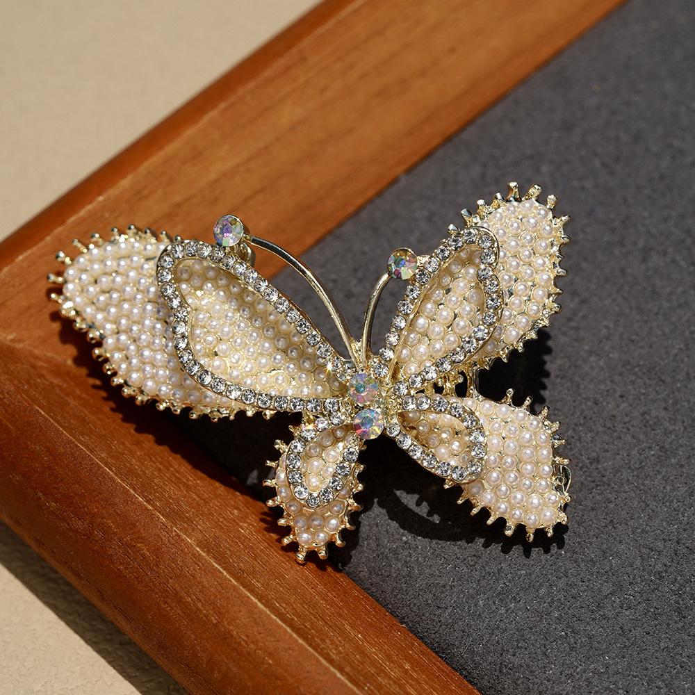 1Pcs Elegant Crystal Leaf Spring Hairpin For Women Fashion Rhinestone Back Head Hair Clip Hair Accessories Jewelry Headwear New