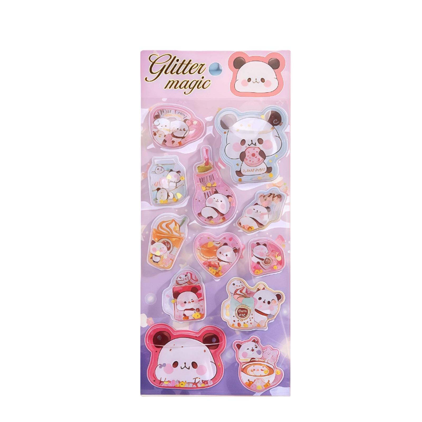 Cartoon 3D PVC Stickers: Cute Shapes & Soft Colors for Journals