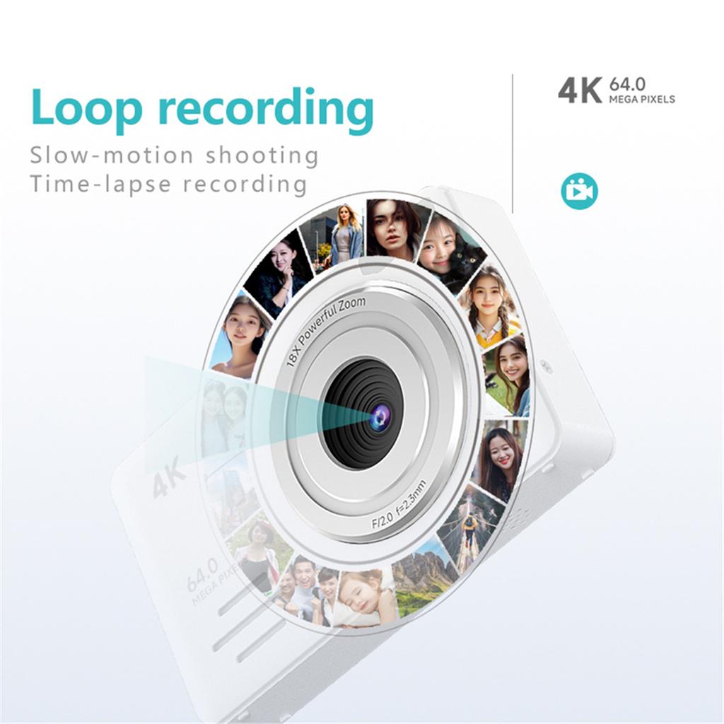 4K HD digital camera entry-level selfie travel camera student children card camera