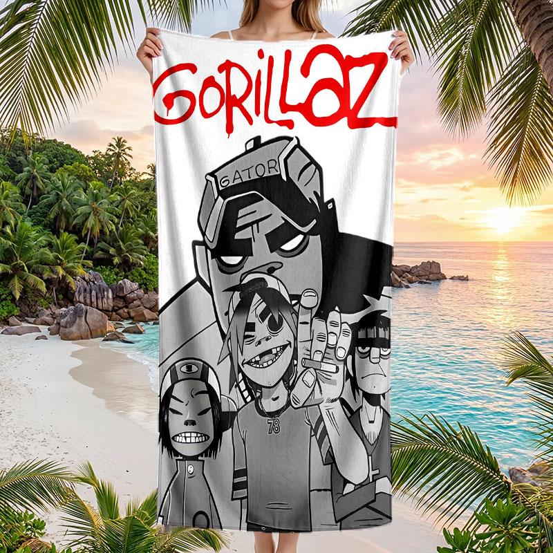 Large Beach Towel Quick Dry Absorbent Towel For Beach IndoorGorillaz