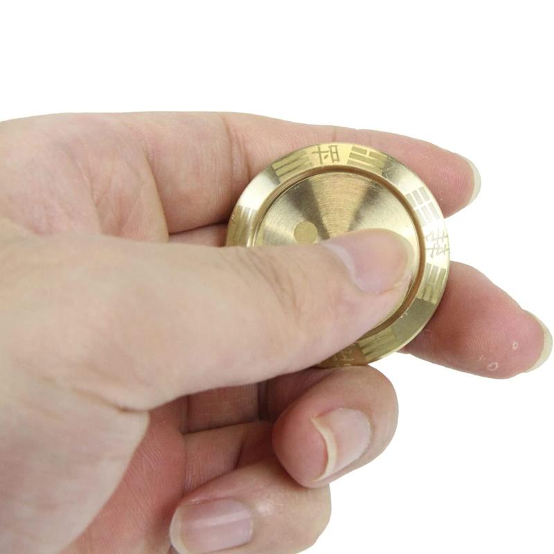 Tai Chi Haptic Coin Magnetic Fidget Slider Clicker Brass Fidget Toys Adults Anxiety Sensory Autism Therapy Juguetes Ansiedad