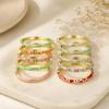 Chinesischer Stil Emaille Blume Armreif Eleganter Damen Blumenarmreif Vintage Cloisonné Armreif Braut