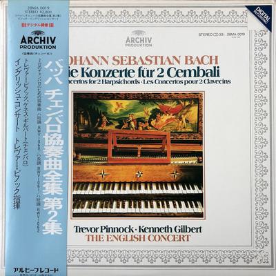 LP Record TREVOR PINNOCK, KENNETH GILBERT, EN - Johann Sebastian Bach, Die Konzerte 28MA0019 ARCHIV 1981 Japan Obi Classical Used