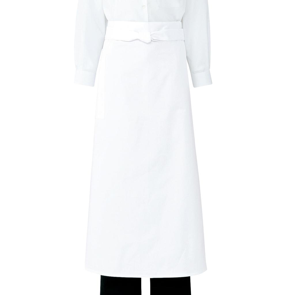 ARBE Sommelier Long With For ARBE T7747 F [ARBE] Apron, Length, White, Durable, Pockets, Dining, Cafes, Restaurants, Formal, Bars, Uniforms, C-1,