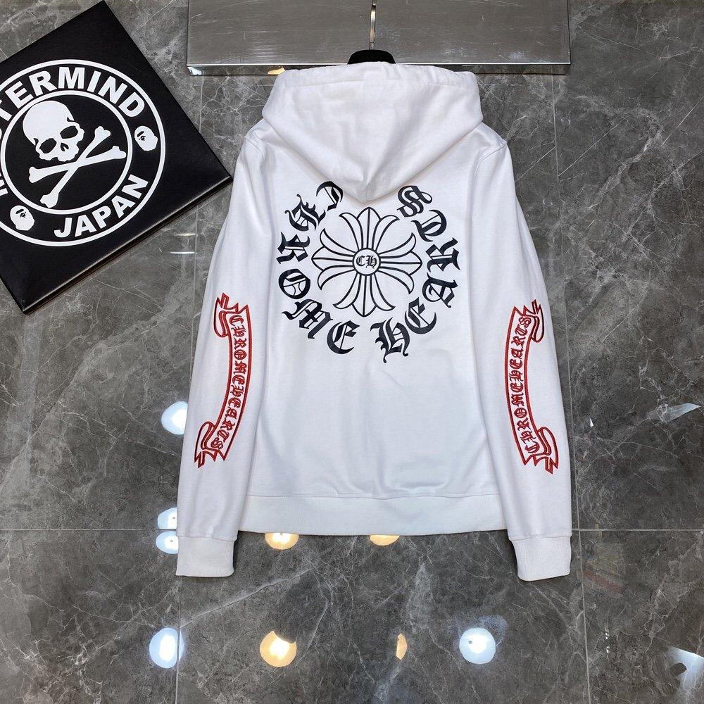 8084 CHROME HEARTS 2025 New Spring and Autumn Plus-size Thin Style Classic Style Logo Hooded Sweatshirt for Couples