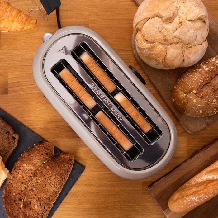 Cecotec Grille-pain vertical numérique ClassicToast 15000 Beige Extra Double