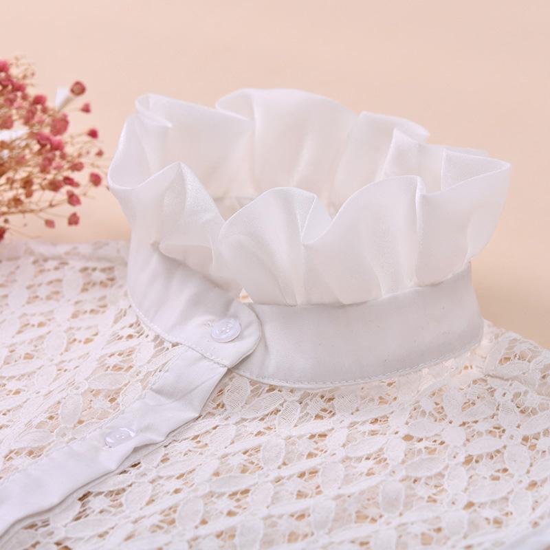 Bílý Dámský Falešný Límec Krajka Černý Falešný Límec Stojáček Elegantní Odnímatelný Košilový Límec Pro Ženy Odnímatelný Poloviční Košile Falešný Límec