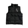Unisex Baumwoll-Daunenweste Jacke Mit Gesticktem Tigerkopf Lockerer Schnitt Lässige Oberbekleidung Winter