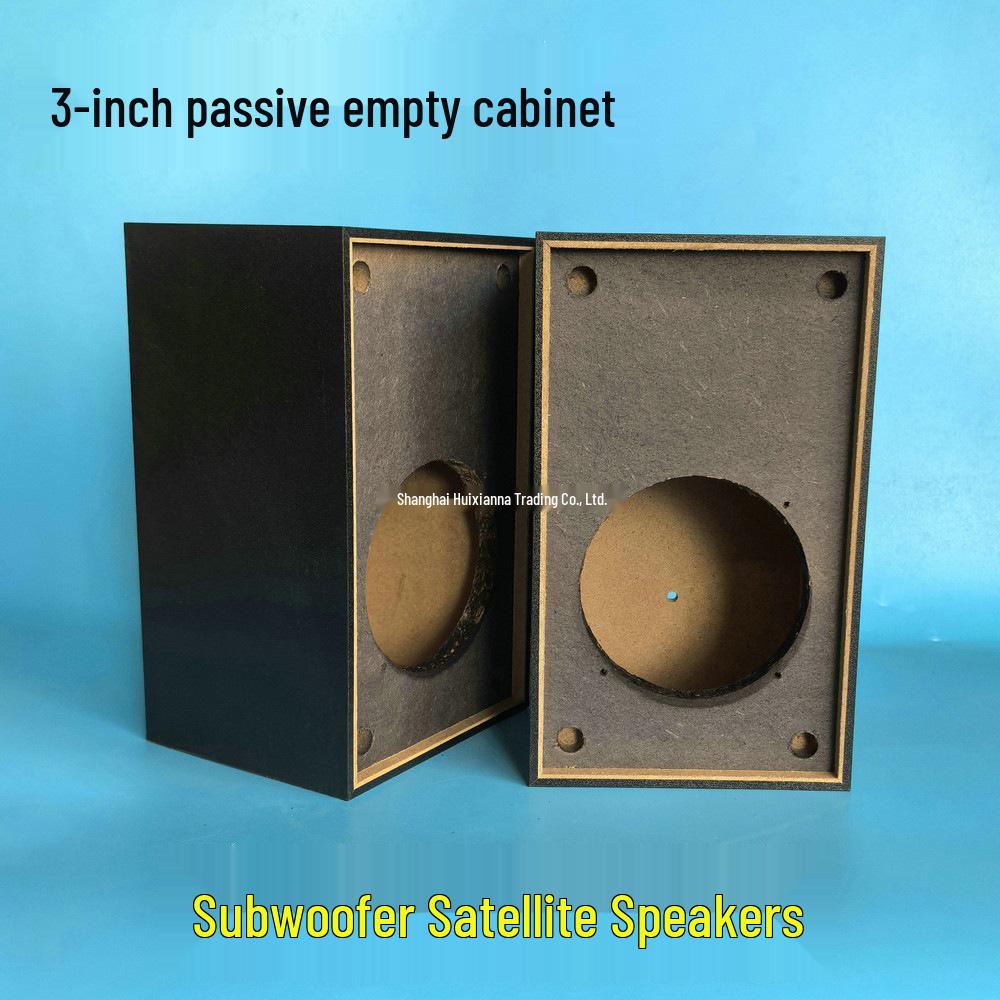 

2.1 Wooden Subwoofer Enclosure with 3-inch Full-Range Speaker and 77mm Tweeter Hole 1 Box
