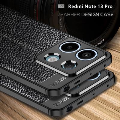 For Cover Xiaomi Redmi Note 13 Pro Case For Redmi Note 13 Pro Capa New Shockproof TPU Soft Leather Fundas Redmi Note 13 Pro 5G