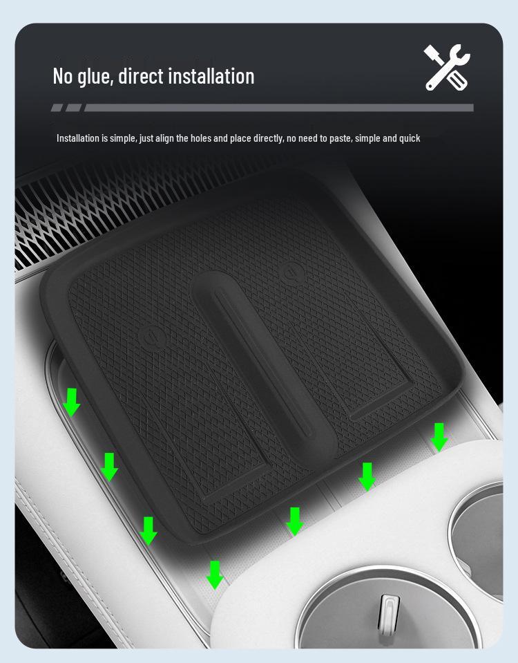 Xpeng X9 Silicone Anti-Slip Charging Mat - Car Interior Protection & Accessories