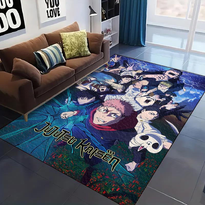 

Jujutsu Kaisen Anime Area Carpet for Living Room Bedroom Home Decor Cool Movie Mat Floor Mat LXR174 60x90cm
