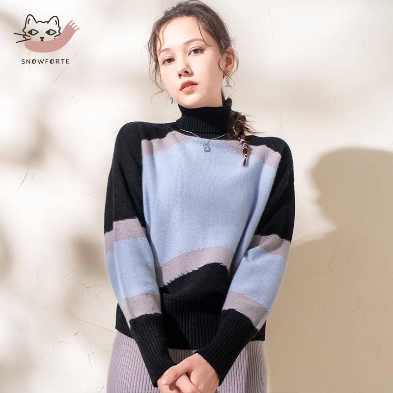 

Женский утолщенный шерстяной свитер с высоким воротом Snuofde M (165/88A)