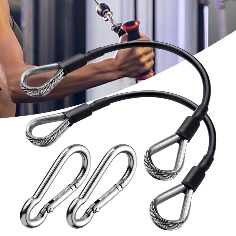 Posilovací lano s prodloužením pro domácí posilovnu, příslušenství pro stahování tricepsů a stroj na protahování nohou, fitness lano, 2 ks