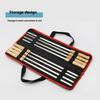 8Pcs Stainless Steels Wide Flat Skewers 17inch Long Kabob Skewers with Wood Handle BBQ Barbecue Skewers Flat Stick