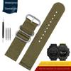 Bracelet de montre en nylon ultra fin doux respirant Grande taille 22 mm 23 24 mm 26 mm Vert armée bleu camouflage Bracelet pour poignet d'homme