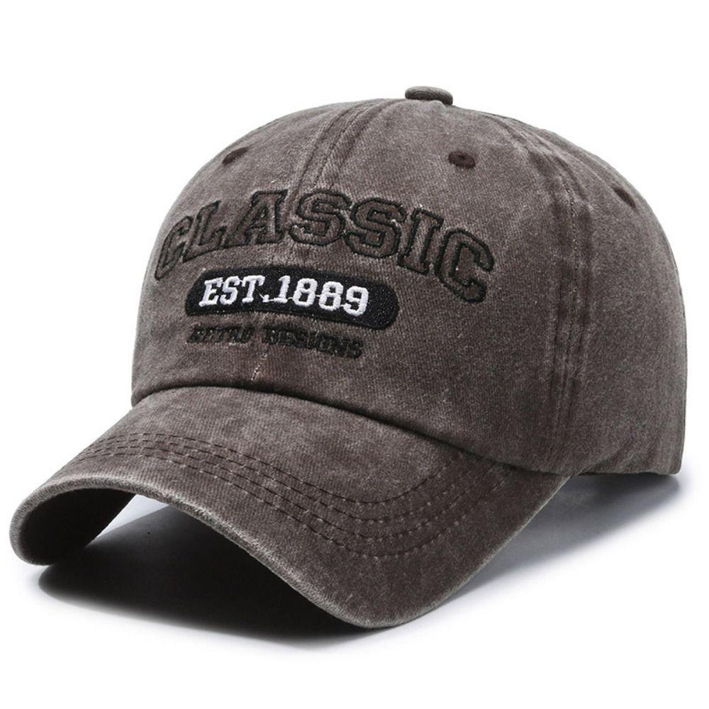 Visor Peaked Cap Classic EST.1889 Sunscreen Hats Fashion Casquette  For Man Women