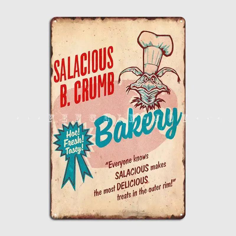 

Salacious B Crumb Bakery Metal Plaque Poster Cinema Kitchen Bar Cave Create Plates Tin Sign Poster 20x30cm（7.8x11.8inch）