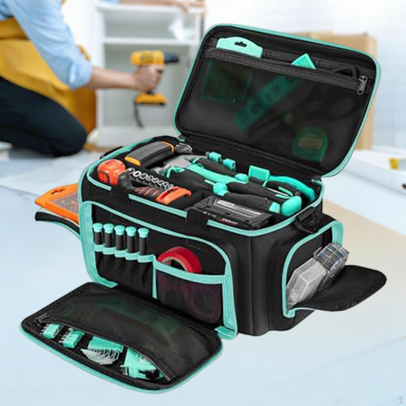 Сумка-органайзер для хранения инструментов Портативная Профессиональная Износостойкая Ткань Оксфорд Инструменты Ручная сумка для