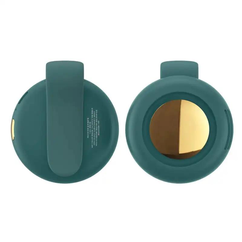 

Маленький клипса-вихрь поясной шейный вентилятор с USB-подзарядкой, беспалопастный электрический вентилятор, летний мини-портативный охлаждающий вентилятор без рук зелёный