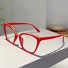 Oversized Cat Eye Glasses Women Fashion Vintage Candy Color Rim Eyewear Trendy Chic Design Blue Light Blocking Eyeglasses