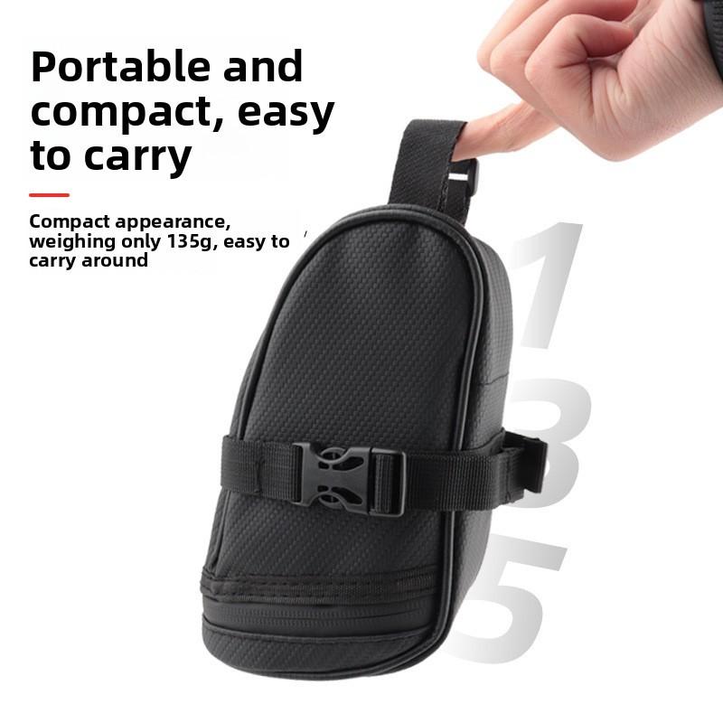 Bicycle Rear Seat Bag With Pvc Leather For Cycling Storage And Commuting