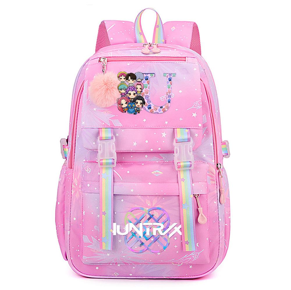 26 English Letter K-Pop Demon Hunters Printed Large Capacity Waterproof Backpack Teenger Student Girl Boy Schoolbag Bookbag waterproof Travel Bag