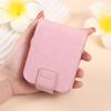 Fashion Alligator Pattern Lipstick Bag PU Leather Mini Makeup Bag with Mirror Portable Lipstick Protective Cover for Women Girls