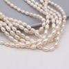 36cm Strand 5-6mm Natural Freshwater Rice Pearls Spacer Beads DIY Earring Necklace Bracelet Parts