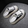 Half Dragged White Shoes for Women Breathable and Casual Canvas Shoes