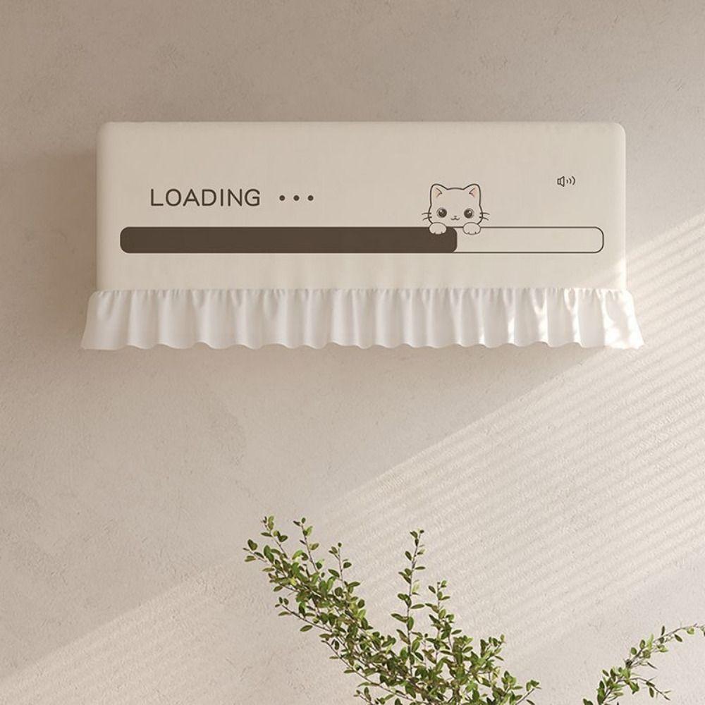 Мультяшный узор Защитный чехол для кондиционера Дышащая штора для кондиционера Декор комнаты 86cm-Style 2 875₽