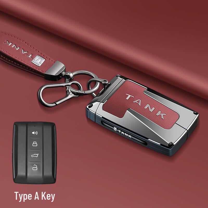 Tank 300/Wey Cyber 500 Key Case: Modified Shell Cover with Buckle - Full Car Key Protection