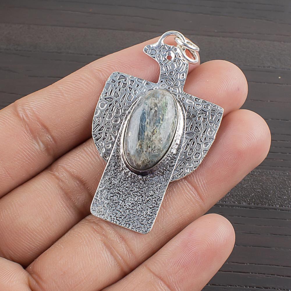 

Natural Aquamarine Gemstone 925 Sterling Silver Jewelry Designer Pendant 2.03 AJP-2269