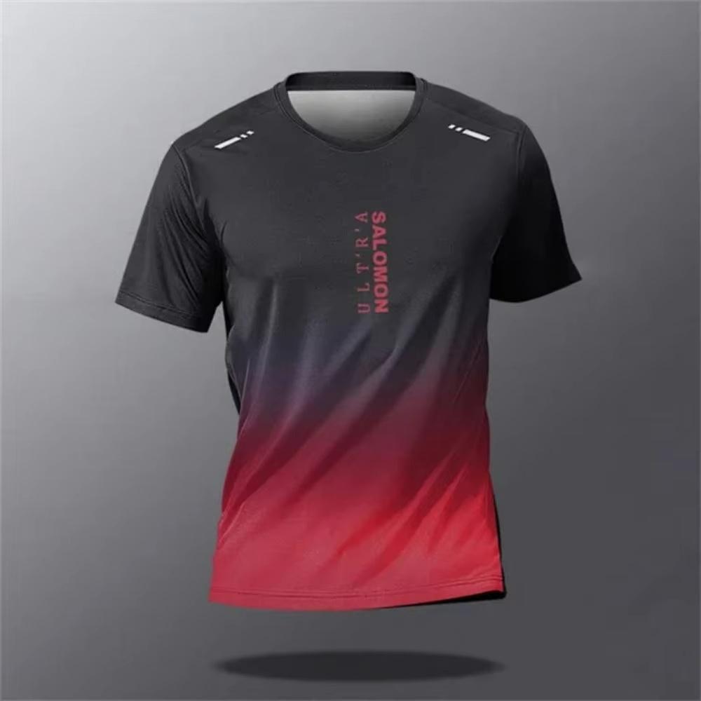 Summer Outdoor Running Sports T-Shirt Loose T-Shirt Summer 3d Printing Sports Leisure Dry Quickly Breathable Men's And Women's T-Shirt