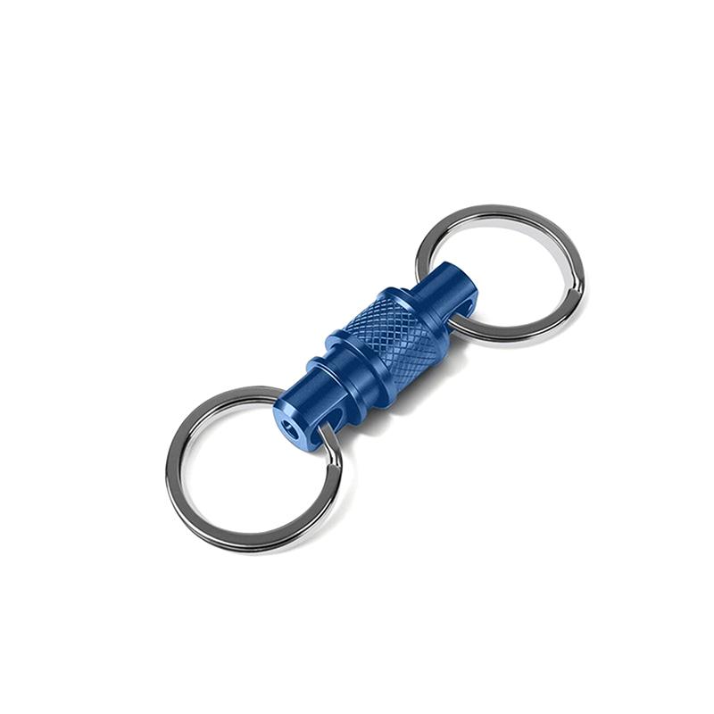 

1 Pcs Aluminum Alloy Keychain Key Holder Removable 360 Degree Rotation Multifunctional Portable For Waist Belt Outdoor Tool A4