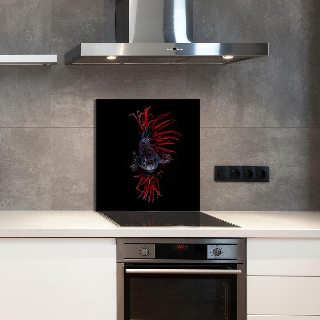 GLASPANEL FÜR DIE KÜCHE 60x65 Fisch