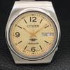 VINTAGE CITIZEN AUTOMATIC 8200 JAPAN MENS GOLDEN COLOR DIAL WATCH a708417-1