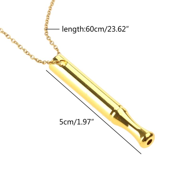 Mindful Breathing Necklace for Stress Relief and Meditation Portable Breathing Tool Neckchain Calming Down Exercises