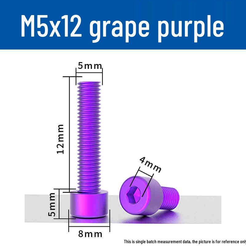 Śruby z łbem walcowym z gniazdem sześciokątnym z anodowanego aluminium M5 - Lekkie, Trwałe, Odporne na zużycie