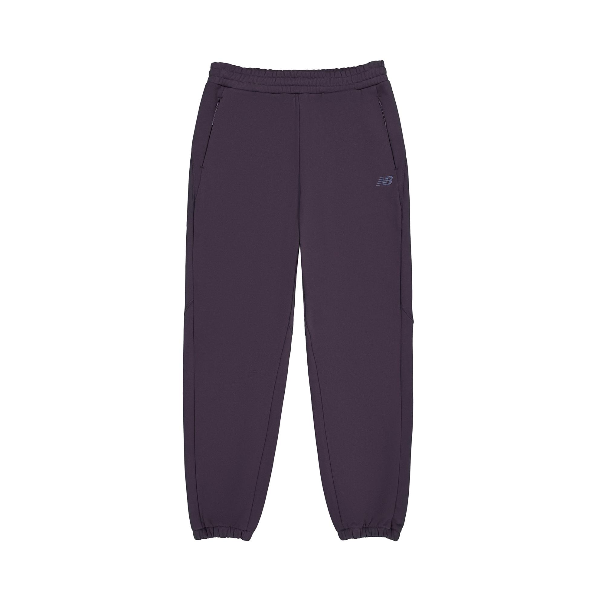 New Balance NB Grey Knitted Sweatpants Unisex Purple MLF19181-PUR XL