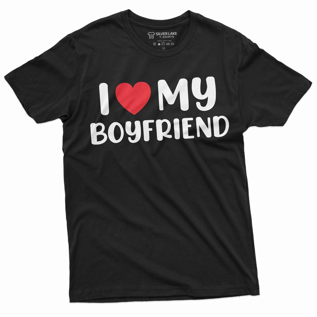 Valentine's Day Funny I Love My Boyfriend Tee Shirt Valentine's Gift Funny Shirt