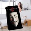 Science Fiction Film V For V-vendetta Anime Beach Swimming Towel Soft Absorbent Washcloth Children's Gifts For Kids Travel Gym