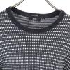 Hugo Boss Cashmere Blend Long Sleeve Sweater M Black X White Knit Men's Used